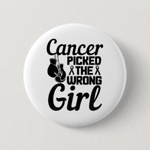 Badge Rond 5 Cm A Choisi Le Mauvais Mont De Sensibilisation Au Can