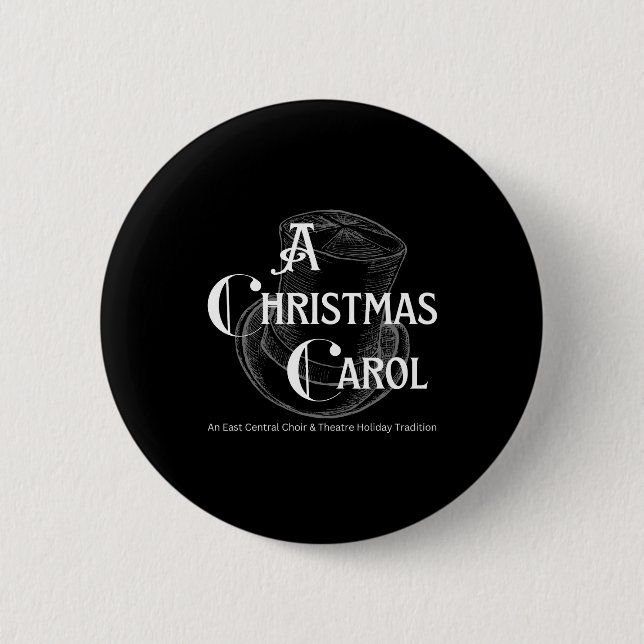 Badge Rond 5 Cm A Christmas Carol Choir And Theatre  (Devant)