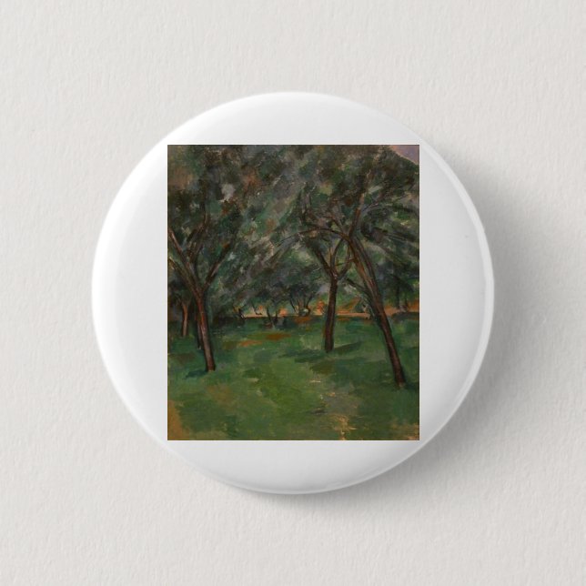 Badge Rond 5 Cm A Close - Paul Cezanne - c1890 (Devant)
