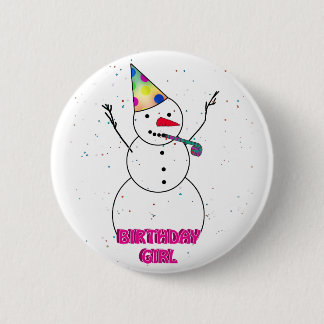 Badge Rond 5 Cm À la fille d'anniversaire !