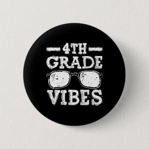 Badge Rond 5 Cm À l'école 4e année Vibes 1