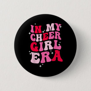 Badge Rond 5 Cm À l'époque de ma pom-pom girl Groovy Cheerleader C