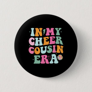 Badge Rond 5 Cm À l'ère de ma cousine cheerleader Cheerleading Fem