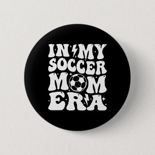 Badge Rond 5 Cm À l'ère de ma maman de foot