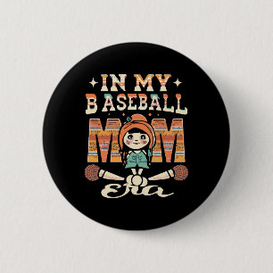 Badge Rond 5 Cm À l'ère de ma mère de baseball