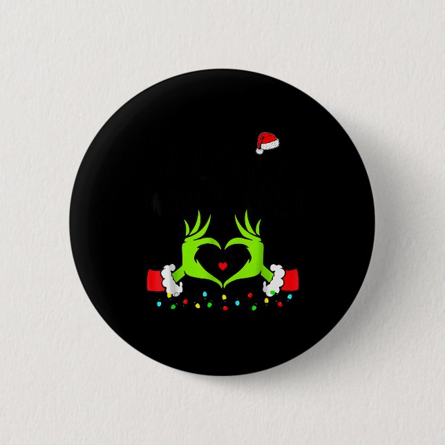 Badge Rond 5 Cm A Little Who Is Due Funny Christmas Pregnancy Anno (Devant)