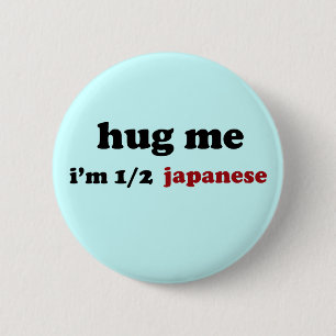 Badge Rond 5 Cm À moitié japonais