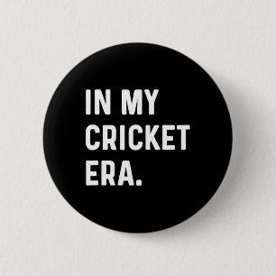 Badge Rond 5 Cm À mon ère de cricket - Terrain de cricket Sport