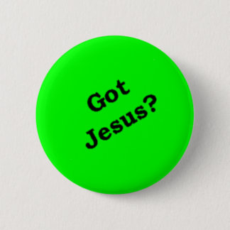 Badge Rond 5 Cm "A obtenu Jésus ?" bouton