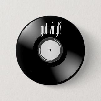 Badge Rond 5 Cm "A obtenu l'album record à de vinyle" bouton rond