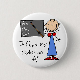 Badge Rond 5 Cm A plus des T-shirts et des cadeaux de professeur