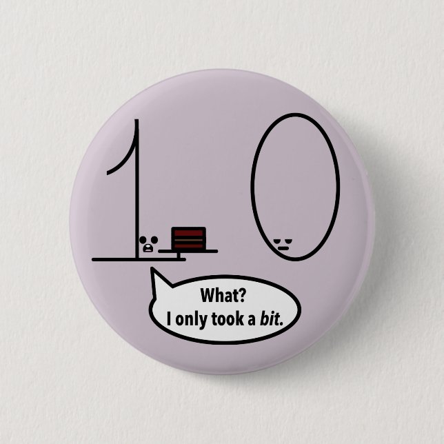 Badge Rond 5 Cm A seulement pris un peu (Devant)