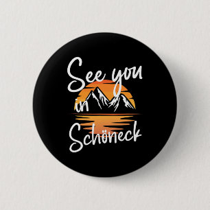 Badge Rond 5 Cm A Voir À Schöneck Allemagne Vacances Ski