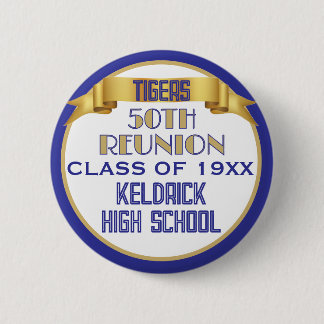 Badge Rond 5 Cm À votre santé ! Bouton personnalisé pour les 50 an