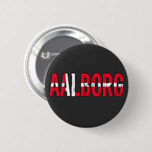 Badge Rond 5 Cm Aalborg, Danemark