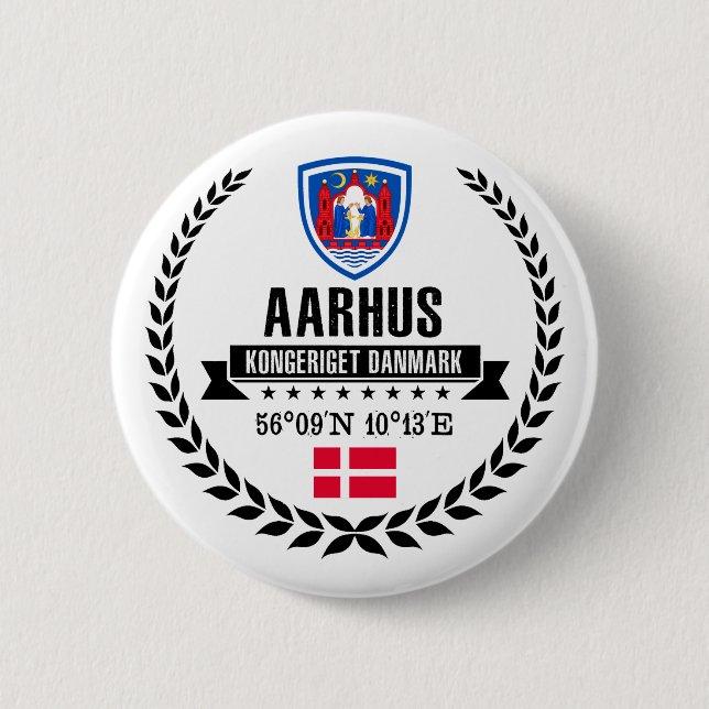 Badge Rond 5 Cm Aarhus (Devant)