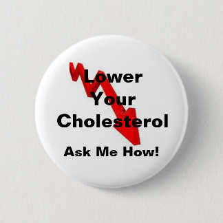 Badge Rond 5 Cm Abaissez votre cholestérol