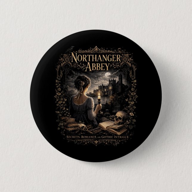 Badge Rond 5 Cm Abbaye de Northanger (Devant)