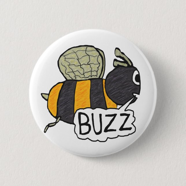 Badge Rond 5 Cm Abee bourdonnante (Devant)