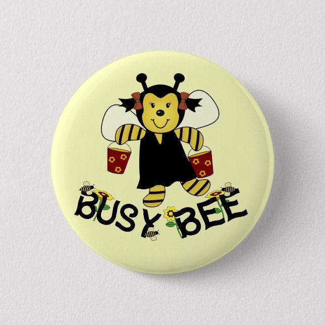 Badge Rond 5 Cm Abee occupée (Devant)