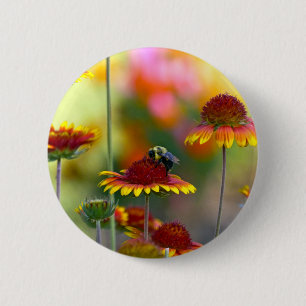 Badge Rond 5 Cm Abee sur Gaillardia