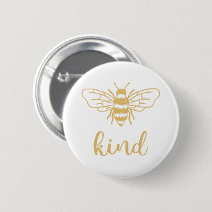 Badge Rond 5 Cm Abeille