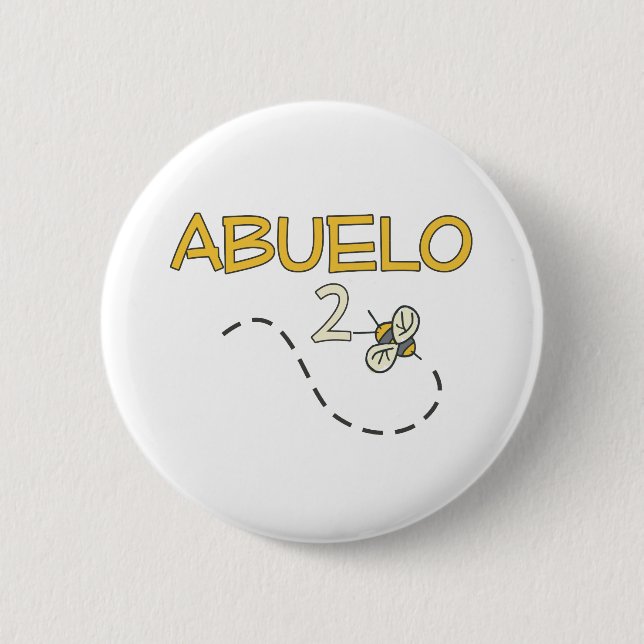 Badge Rond 5 Cm Abeille d'Abuelo 2 (Devant)