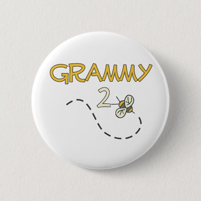 Badge Rond 5 Cm Abeille de Grammy 2 (Devant)