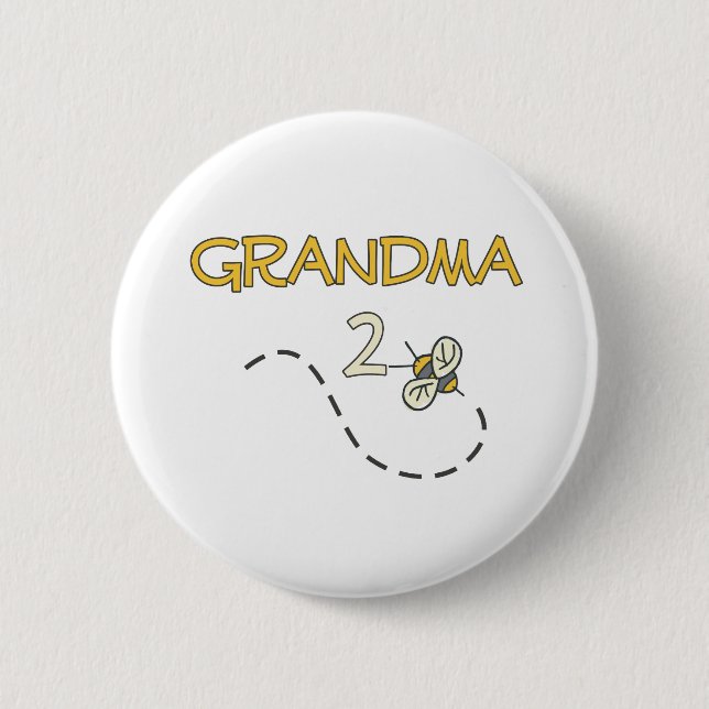 Badge Rond 5 Cm Abeille de la grand-maman 2 (Devant)