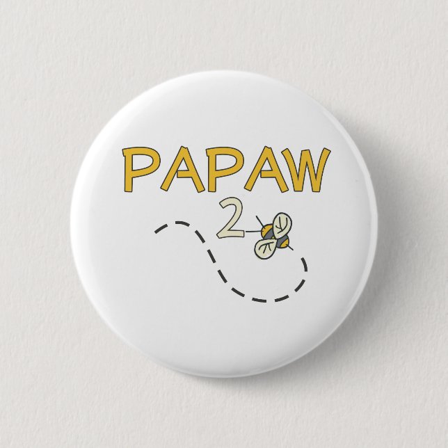 Badge Rond 5 Cm Abeille de la papaye 2 (Devant)