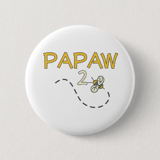 Badge Rond 5 Cm Abeille de la papaye 2