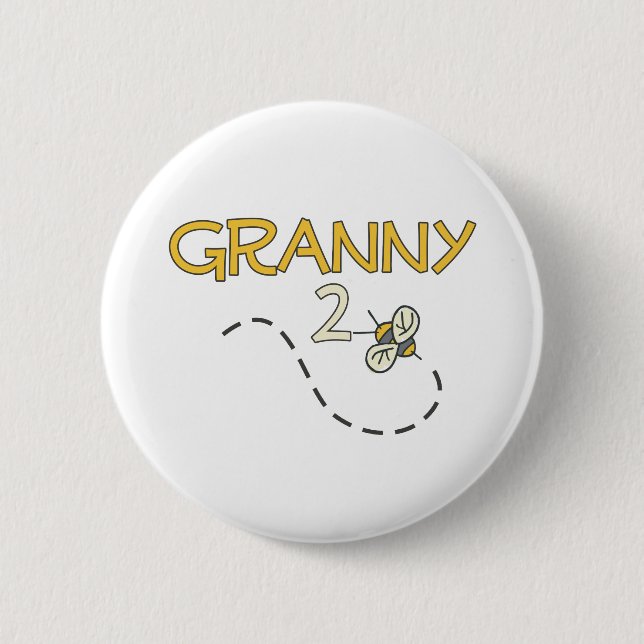 Badge Rond 5 Cm Abeille de mamie 2 (Devant)