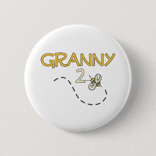 Badge Rond 5 Cm Abeille de mamie 2