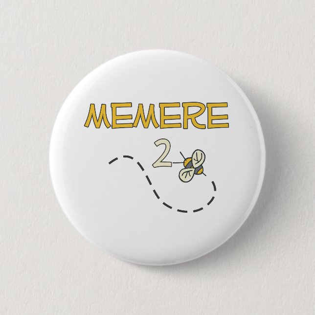 Badge Rond 5 Cm Abeille de Memere 2 (Devant)