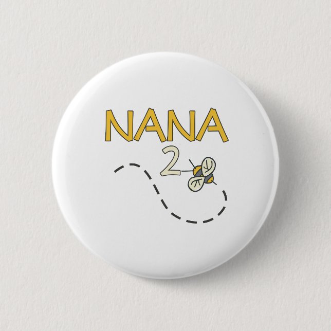 Badge Rond 5 Cm Abeille de Nana 2 (Devant)