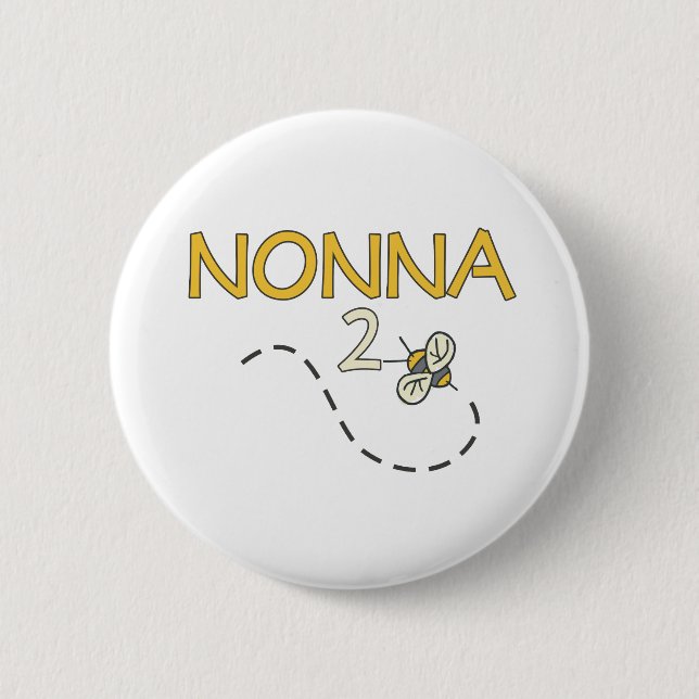 Badge Rond 5 Cm Abeille de Nonna 2 (Devant)