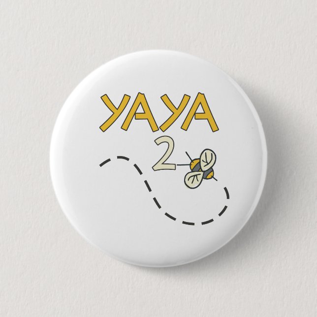 Badge Rond 5 Cm Abeille de YaYa 2 (Devant)