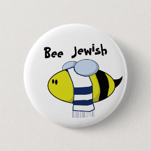 Badge Rond 5 Cm "Abeille juive "