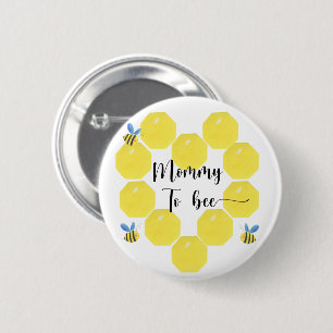 Badge Rond 5 Cm Abeille. Maman à abeille