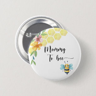 Badge Rond 5 Cm Abeille. Maman abeille