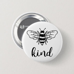 Badge Rond 5 Cm Abeille noire