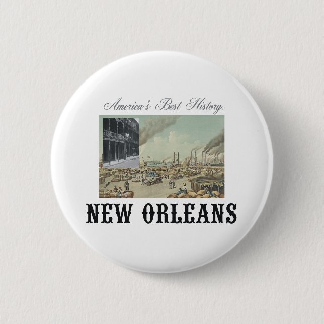 Badge Rond 5 Cm ABH la Nouvelle-Orléans (Devant)