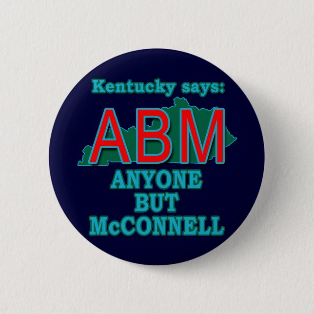 Badge Rond 5 Cm ABM : N'importe qui mais McConnell pour le (Devant)