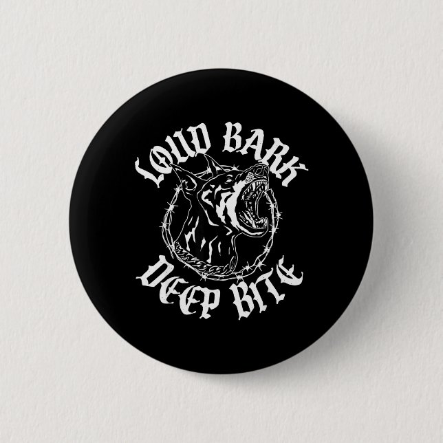 BADGE ROND 5 CM ABOIEMENT FORT MORSURE PROFONDE (Devant)