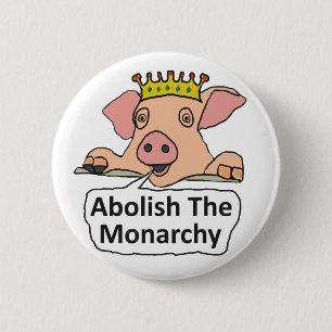 Badge Rond 5 Cm Abolir La Monarchie