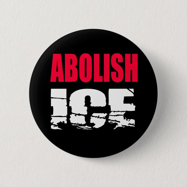 Badge Rond 5 Cm Abolir l'ICE (Devant)