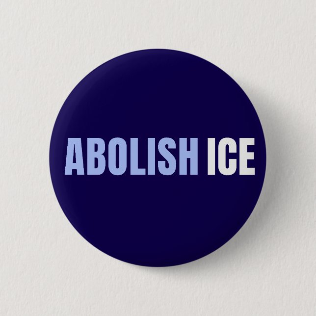 Badge Rond 5 Cm Abolish ICE Political Anti Trump (Devant)