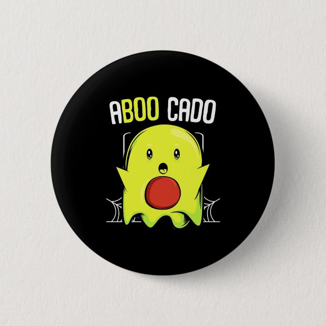 Badge Rond 5 Cm Aboocado Avocado Halloween (Devant)