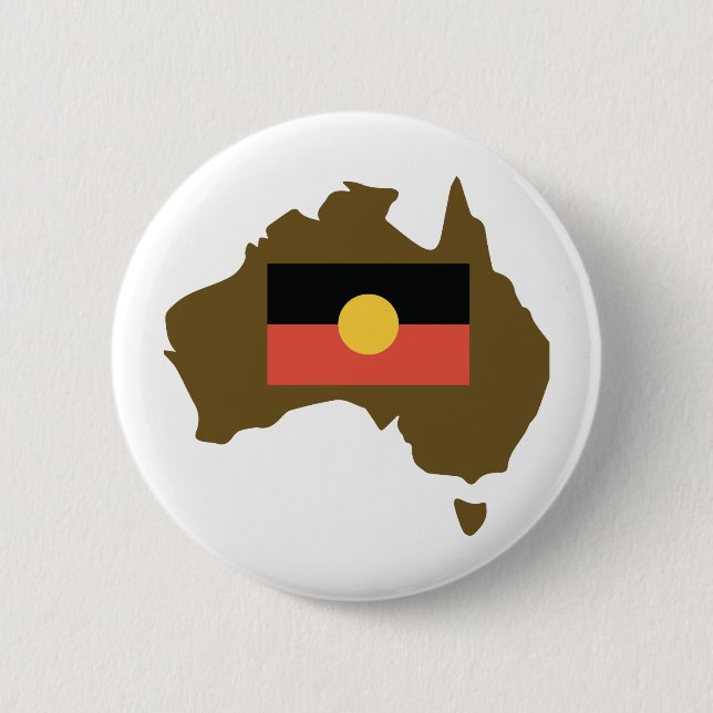 Badge Rond 5 Cm Aborginal Flag (Devant)