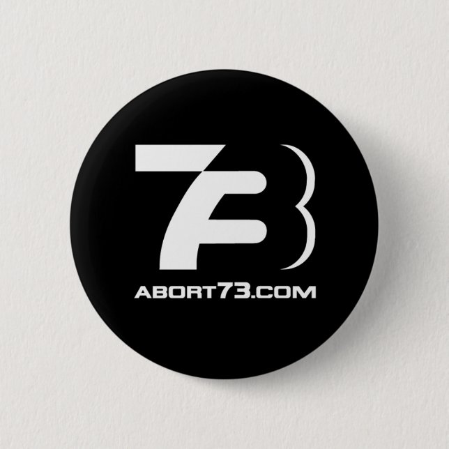 Badge Rond 5 Cm Abort73.com/73-Logo (Devant)